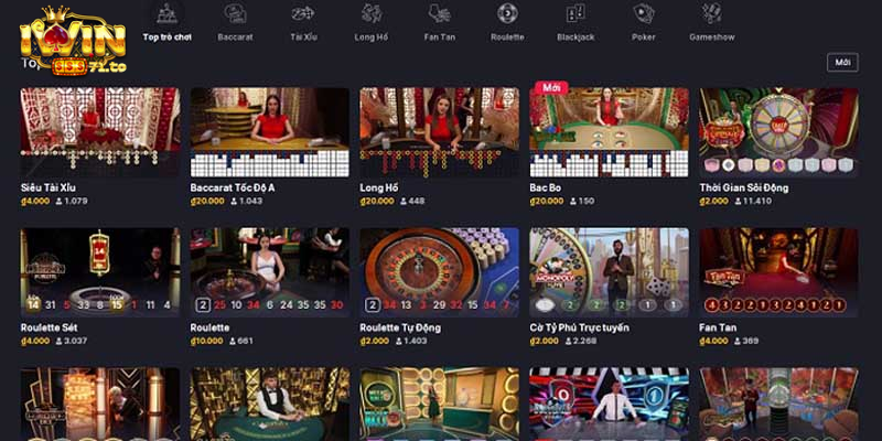 Hướng dẫn cách chơi live casino game iWin
